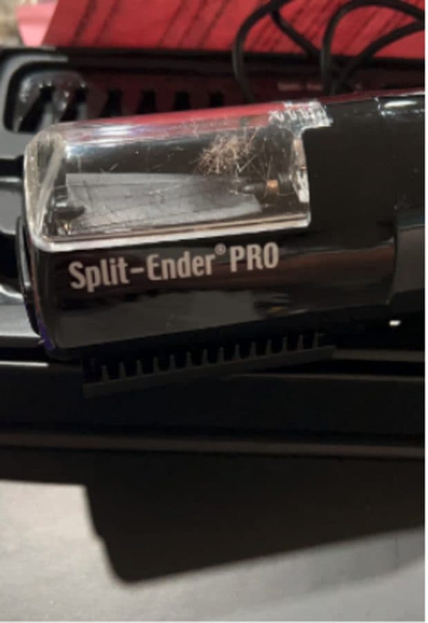 A Split Ender PRO chamber holding a full pass of removed ends